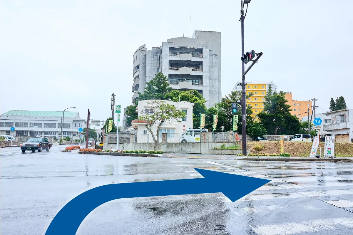 駐車場への行き方 画像